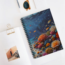 Underwater Coral Reef Spiral Notebook