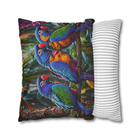 Tropical Parrots Decorative Pillowcase