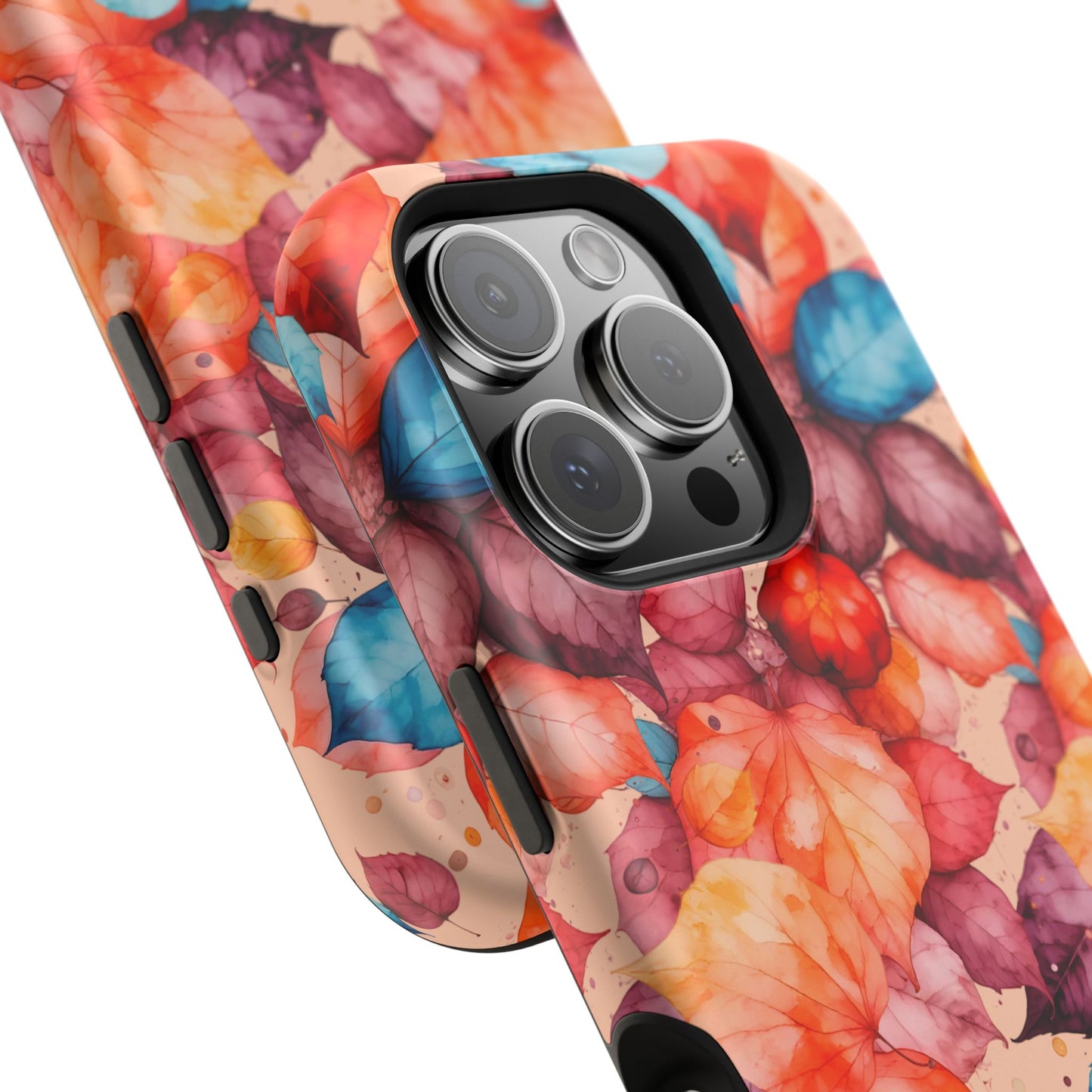 Watercolor Autumn Leaves Magnetic Phone Case
