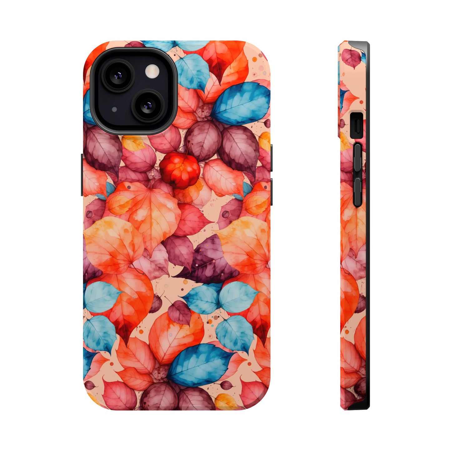 Watercolor Autumn Leaves Magnetic Phone Case