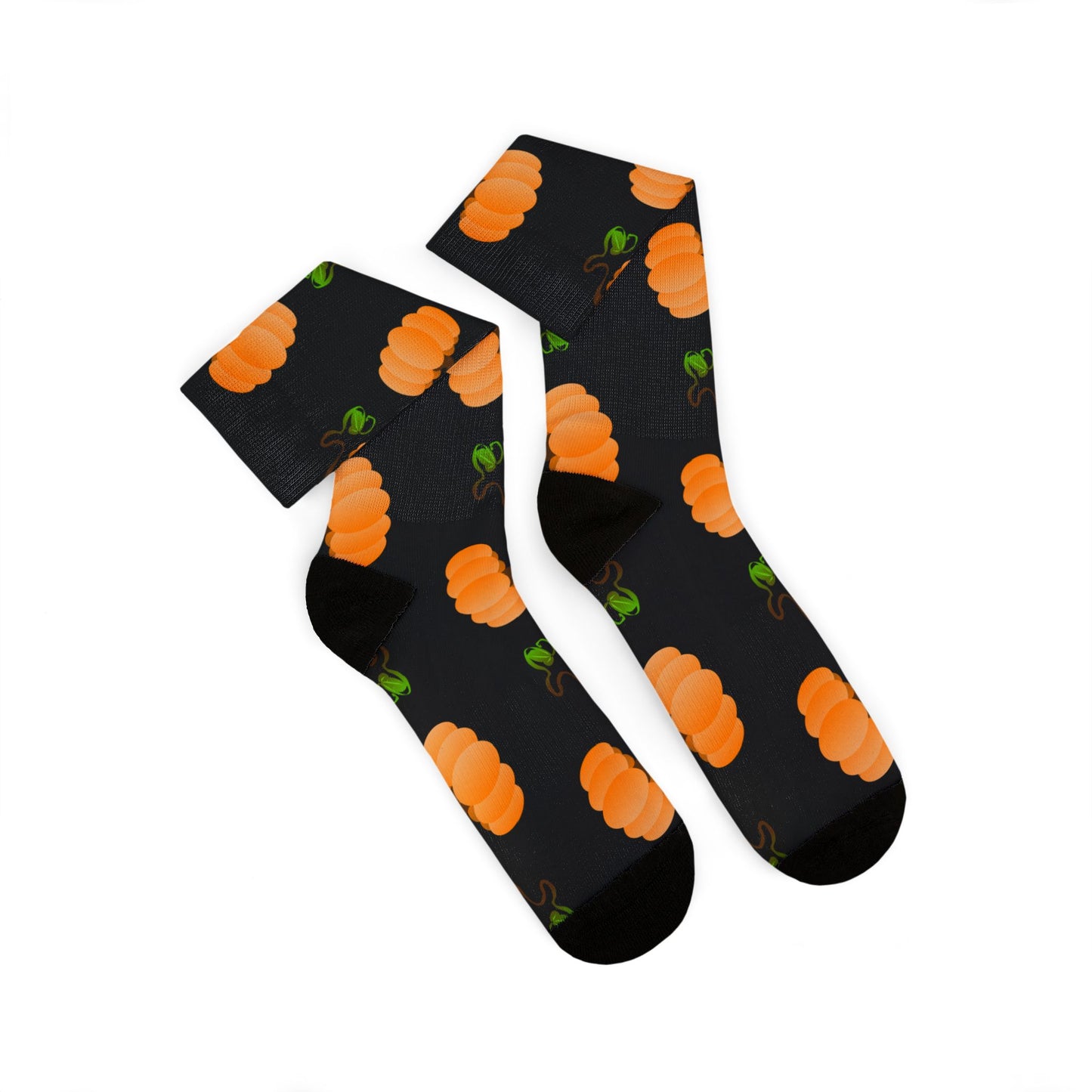 Orange Pumpkin Crew Socks
