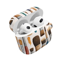 Artistic Paintbrush Pattern AirPods Case