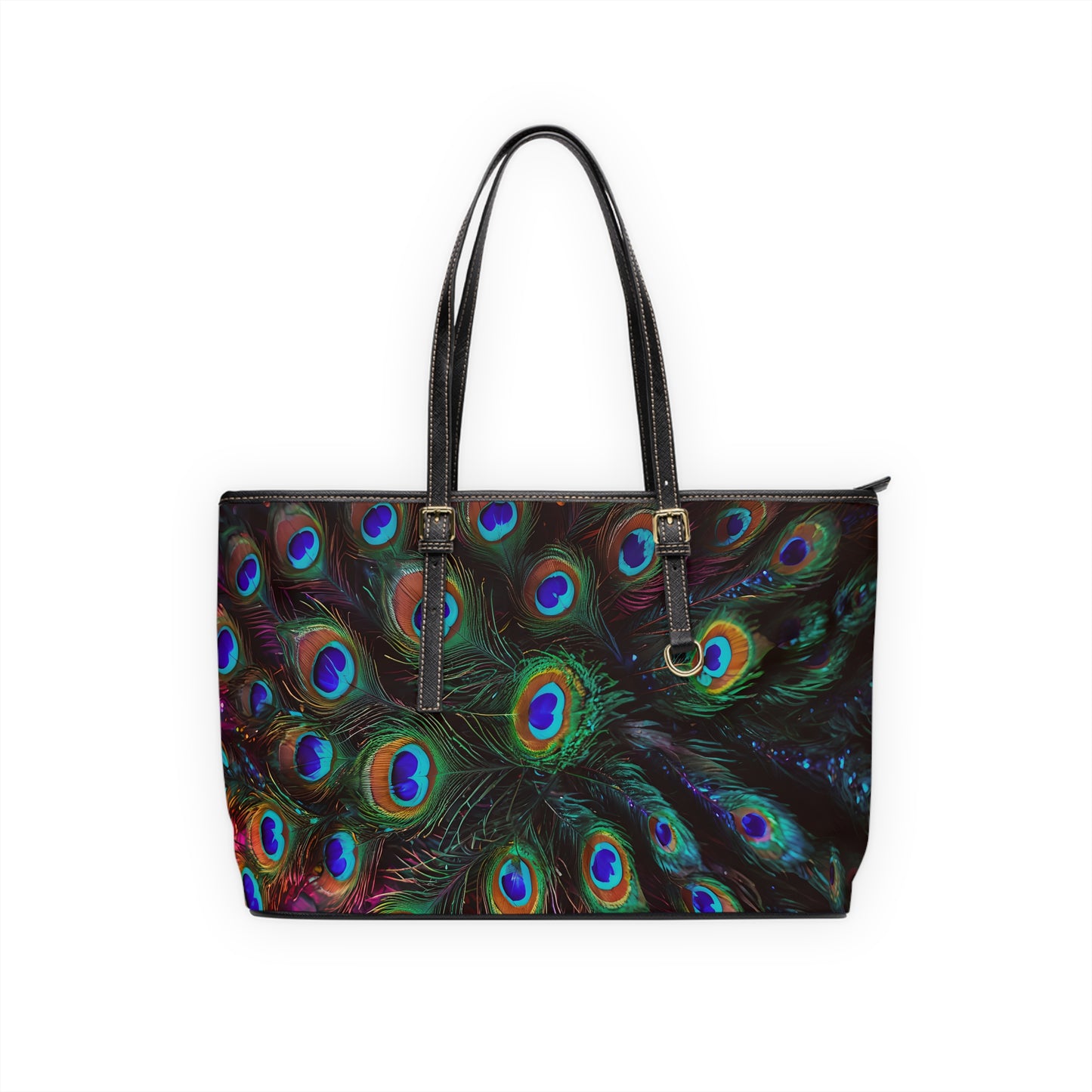 Peacock Feather PU Shoulder Bag