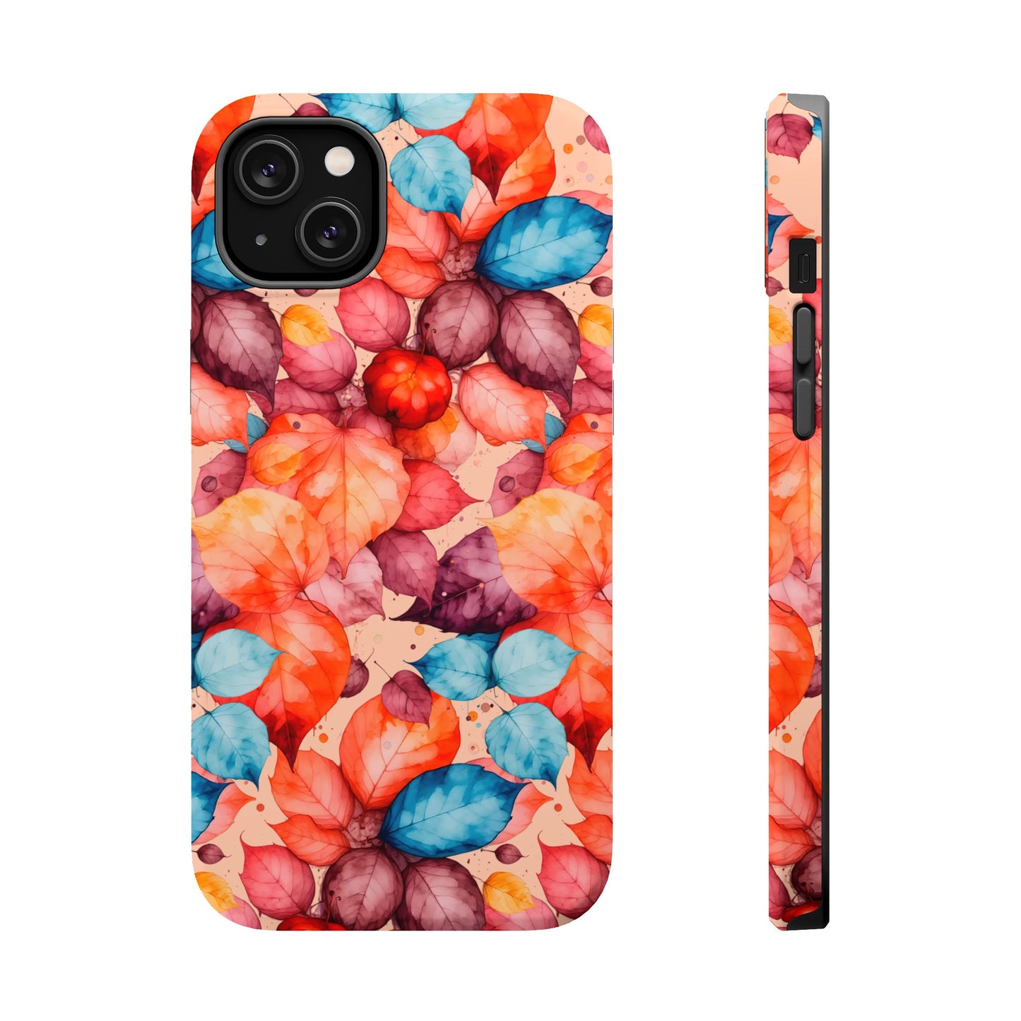 Watercolor Autumn Leaves Magnetic Phone Case