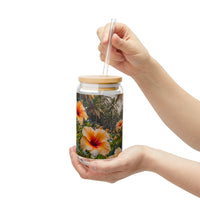Wild Hibiscus Sipper Glass