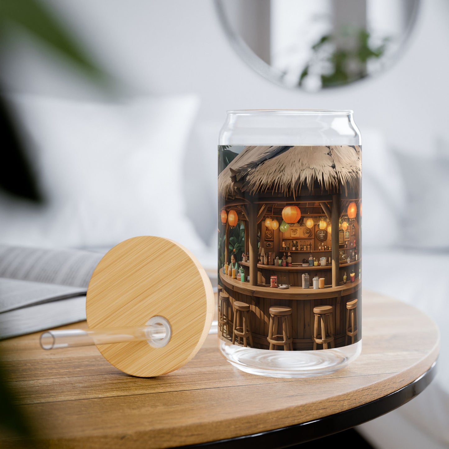 Seaside Tiki Bar Sipper Glass
