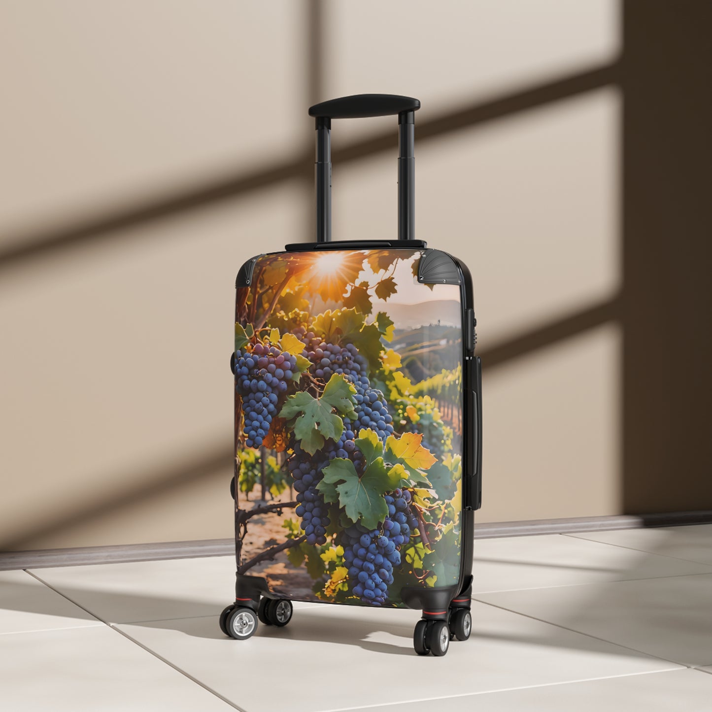 Wine Grapes Vineyard Cabin Suitcase