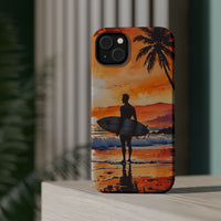Tropical Sunset Surf Magnetic Tough Phone Case
