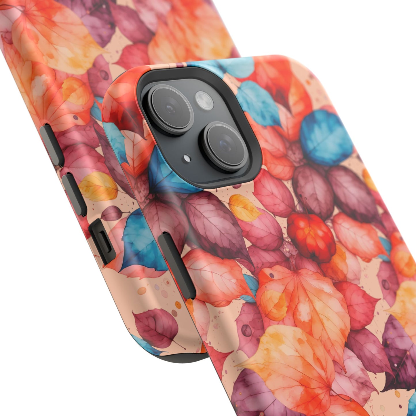 Watercolor Autumn Leaves Magnetic Phone Case