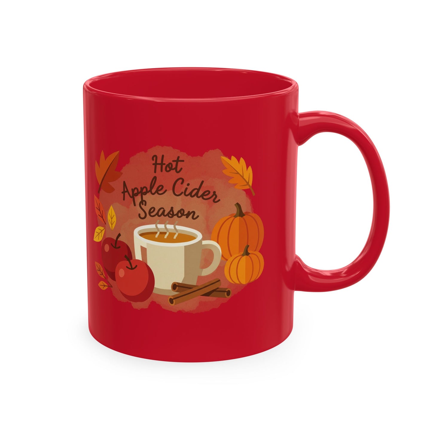 Hot Apple Cider Season Ceramic Mug