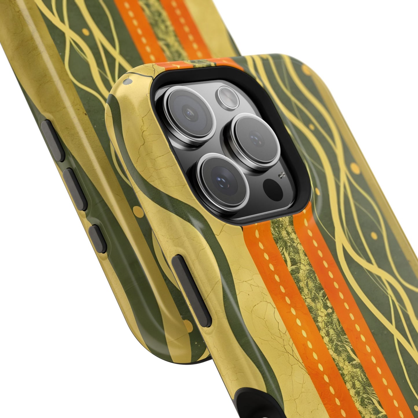 Autumn Colors Stripes Magnetic Phone Case