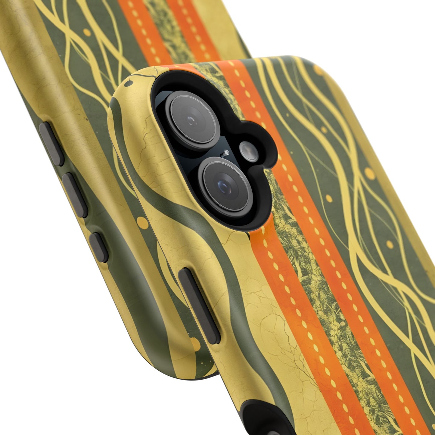Autumn Colors Stripes Magnetic Phone Case