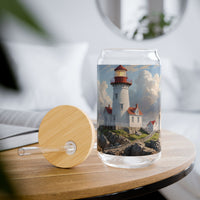 Seaside Lighthouse Sipper Glass