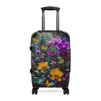 Vibrant Orchid & Butterfly Cabin Suitcase