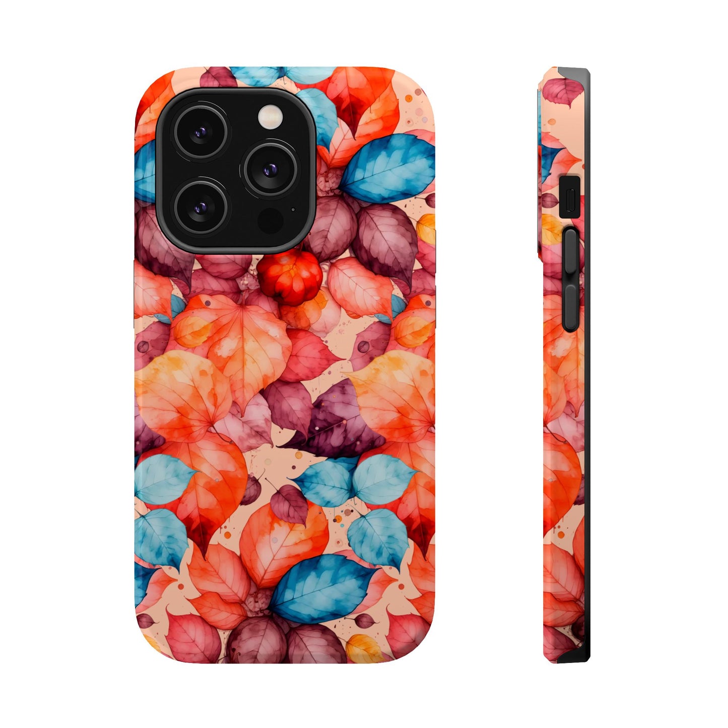 Watercolor Autumn Leaves Magnetic Phone Case
