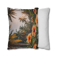 Tropical Hibiscus Decorative Pillowcase