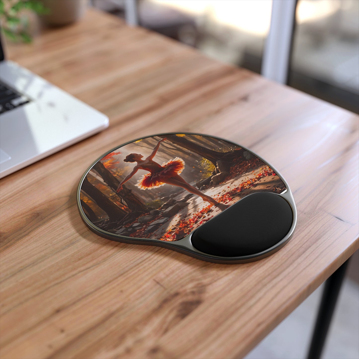 Autumn Ballet Mouse Pad with Wrist Rest