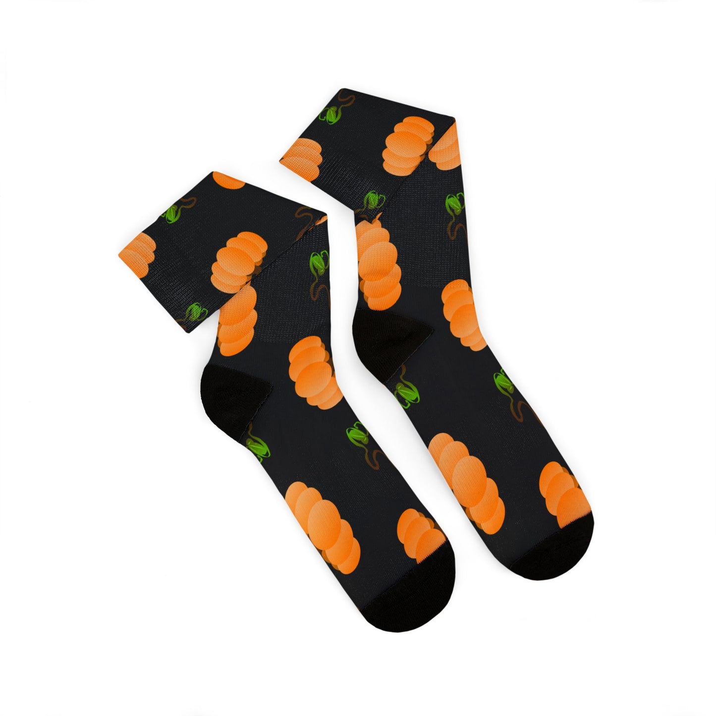 Orange Pumpkin Crew Socks