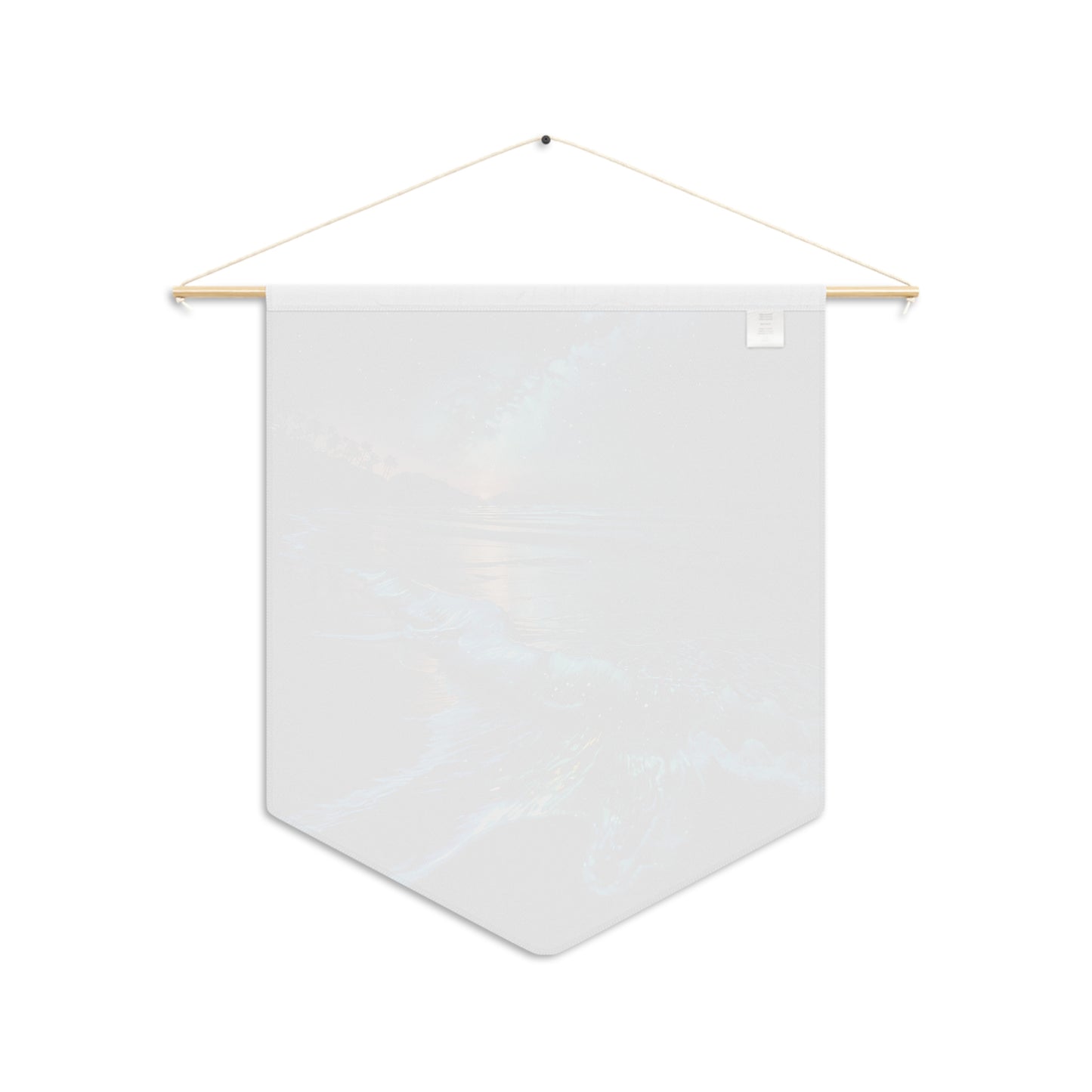 Bioluminescent Beach Pennant Wall Decor