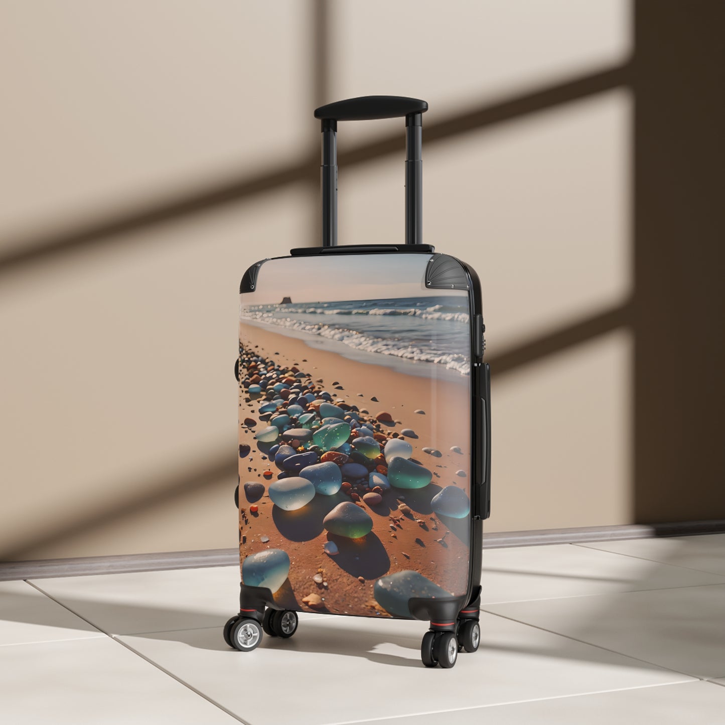 Beach Sea Glass Cabin Suitcase