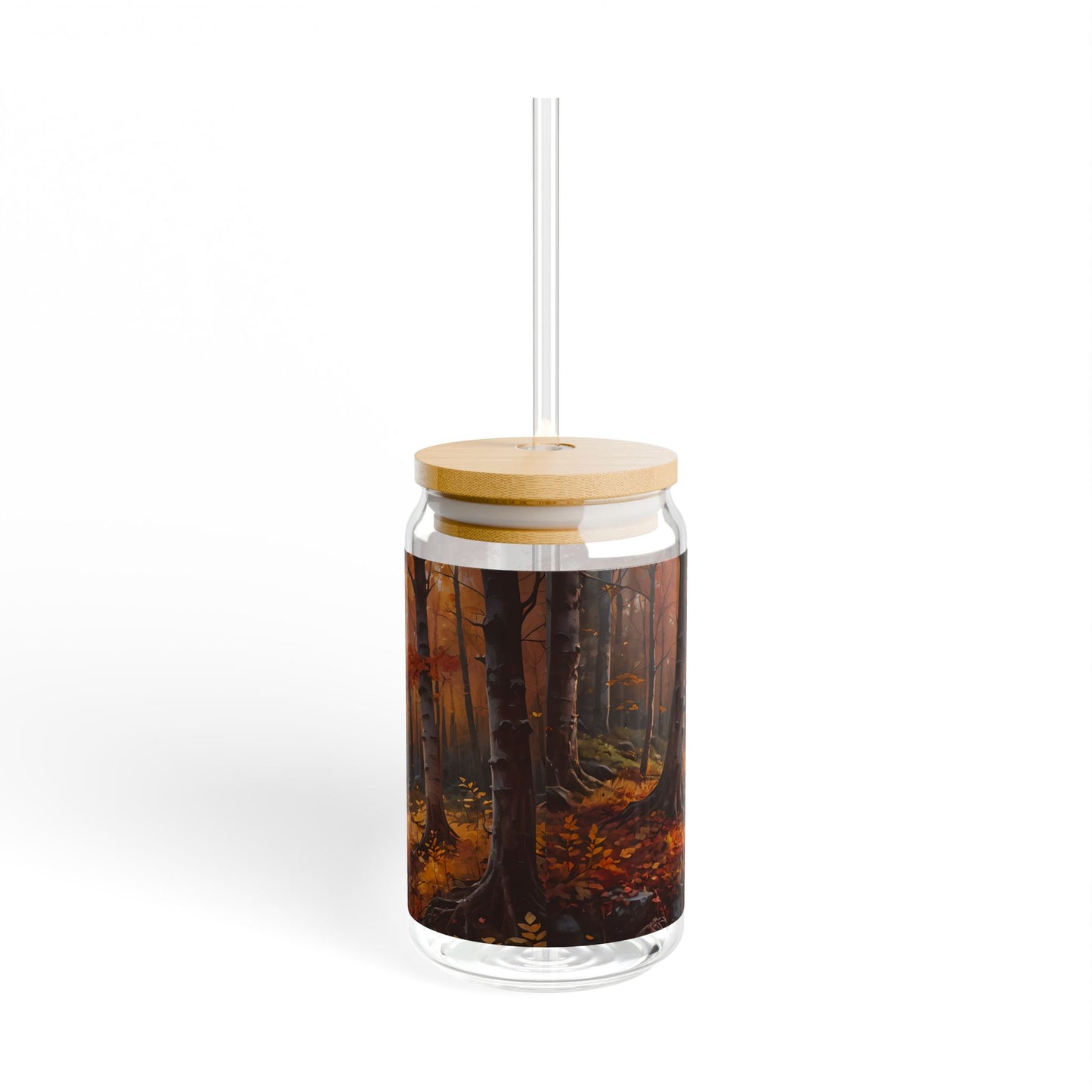 Autumn Forest Sipper Glass