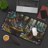 Enchanted Forest Village Desk Mat