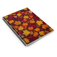 Autumn Leaves Spiral Notebook Journal