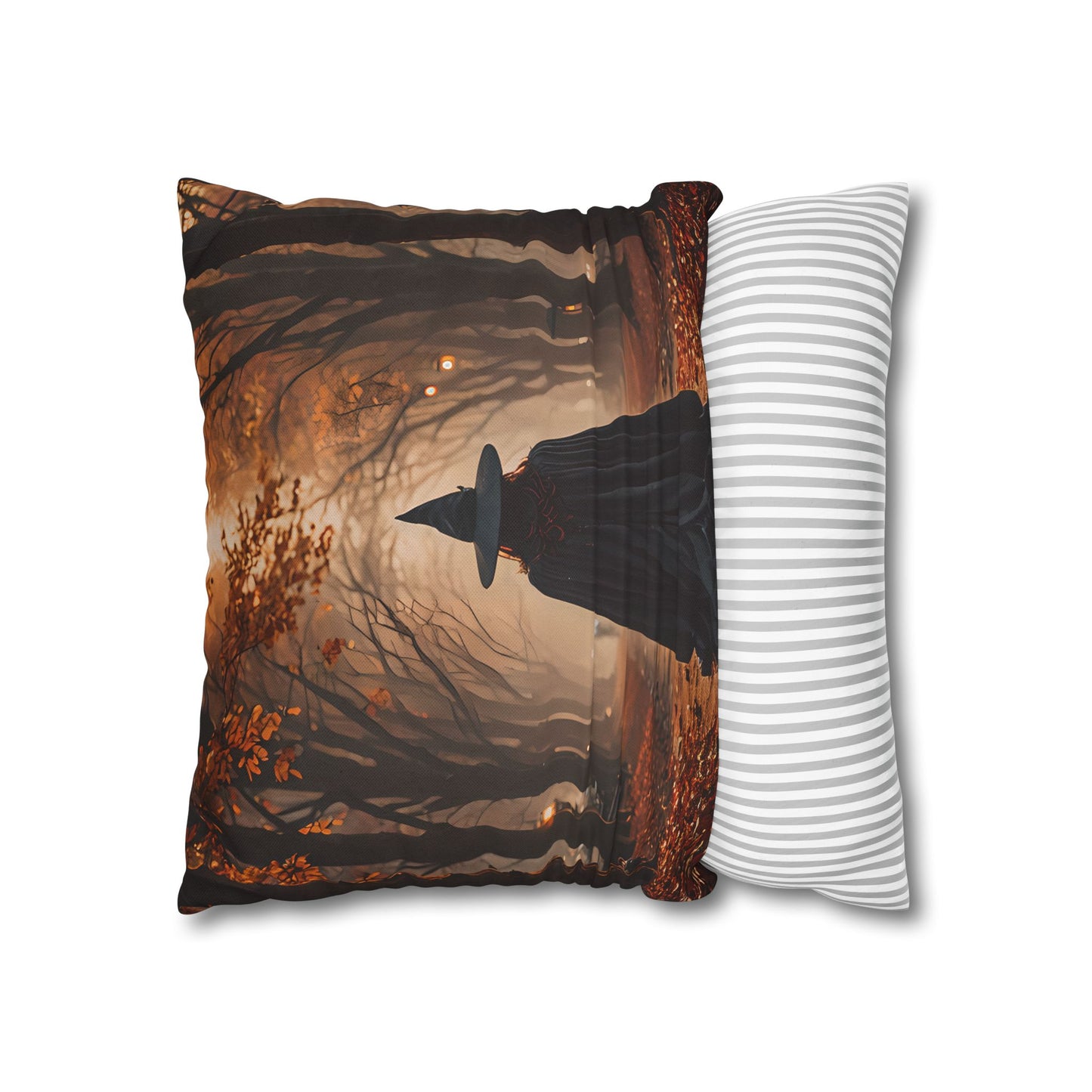 Witch in Autumn Forest Pillowcase