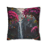 Floral Waterfall Garden Pillowcase