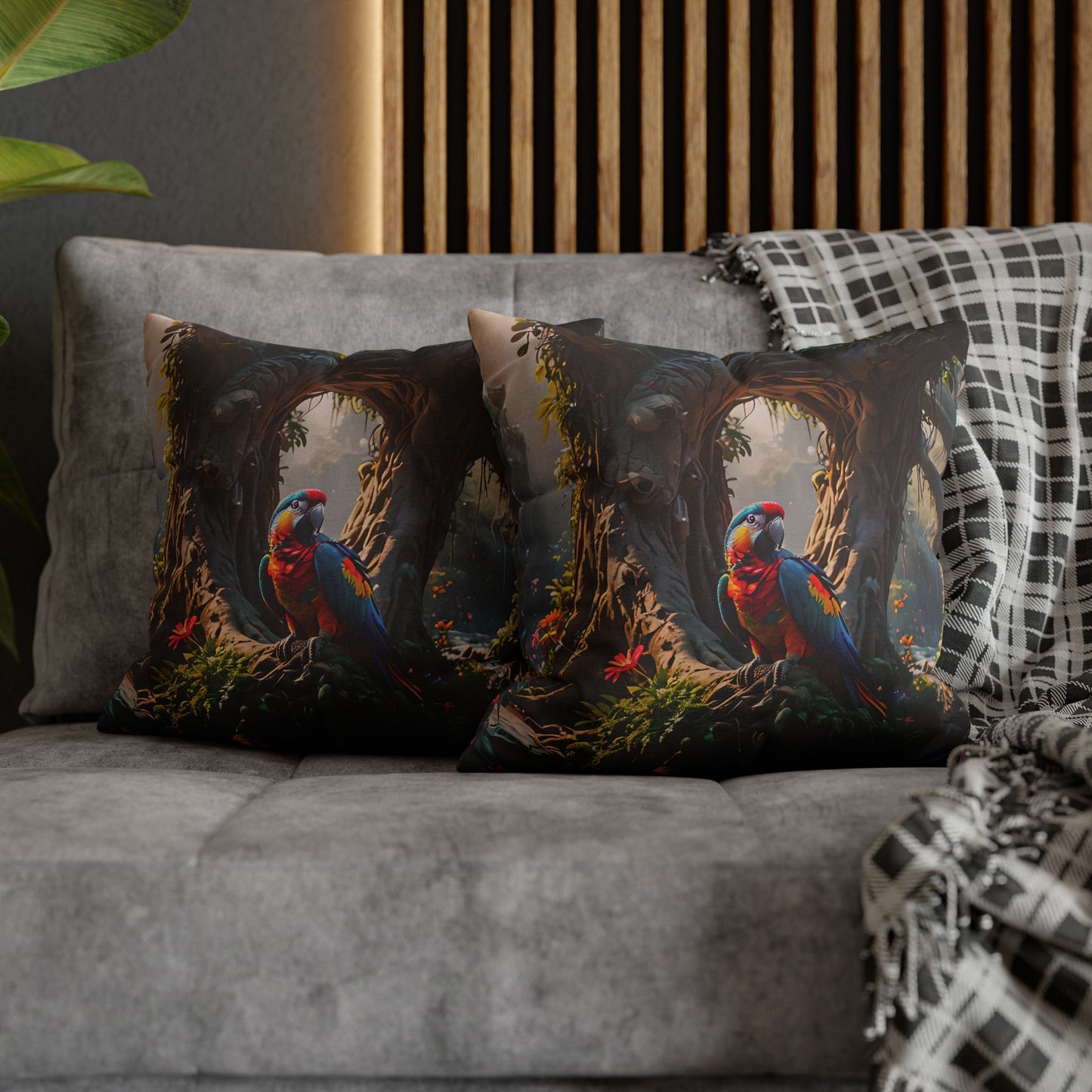 Tropical Paradise Parrot Pillowcase