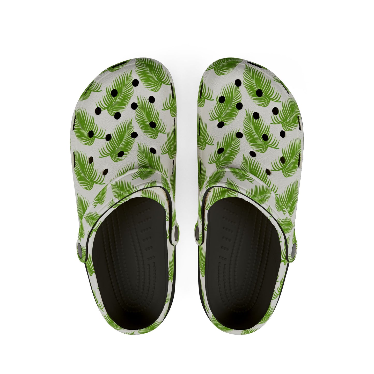 Tropical Palm Leaf Clogs