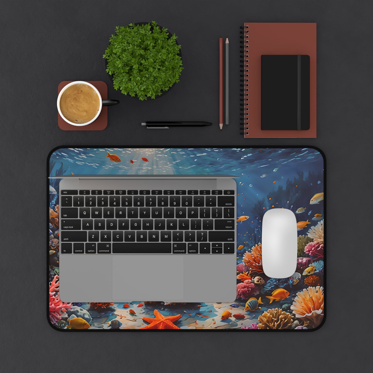 Underwater Coral Reef Desk Mat