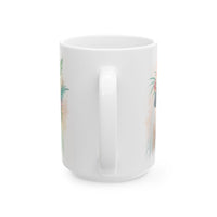 Bridal Tropical Floral Ceramic Mug