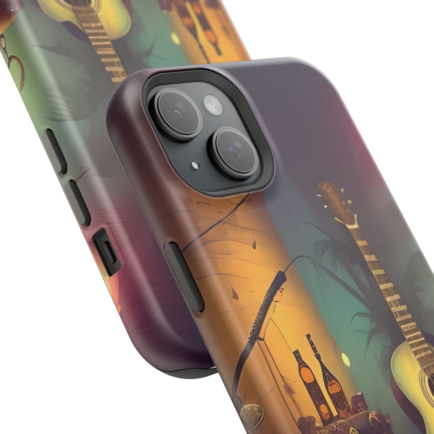 Acoustic Guitar & Skull Magnetic Phone Case