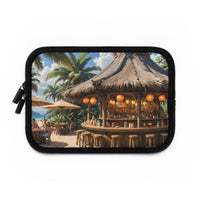 Tropical Beach Bar Paradise Laptop Sleeve