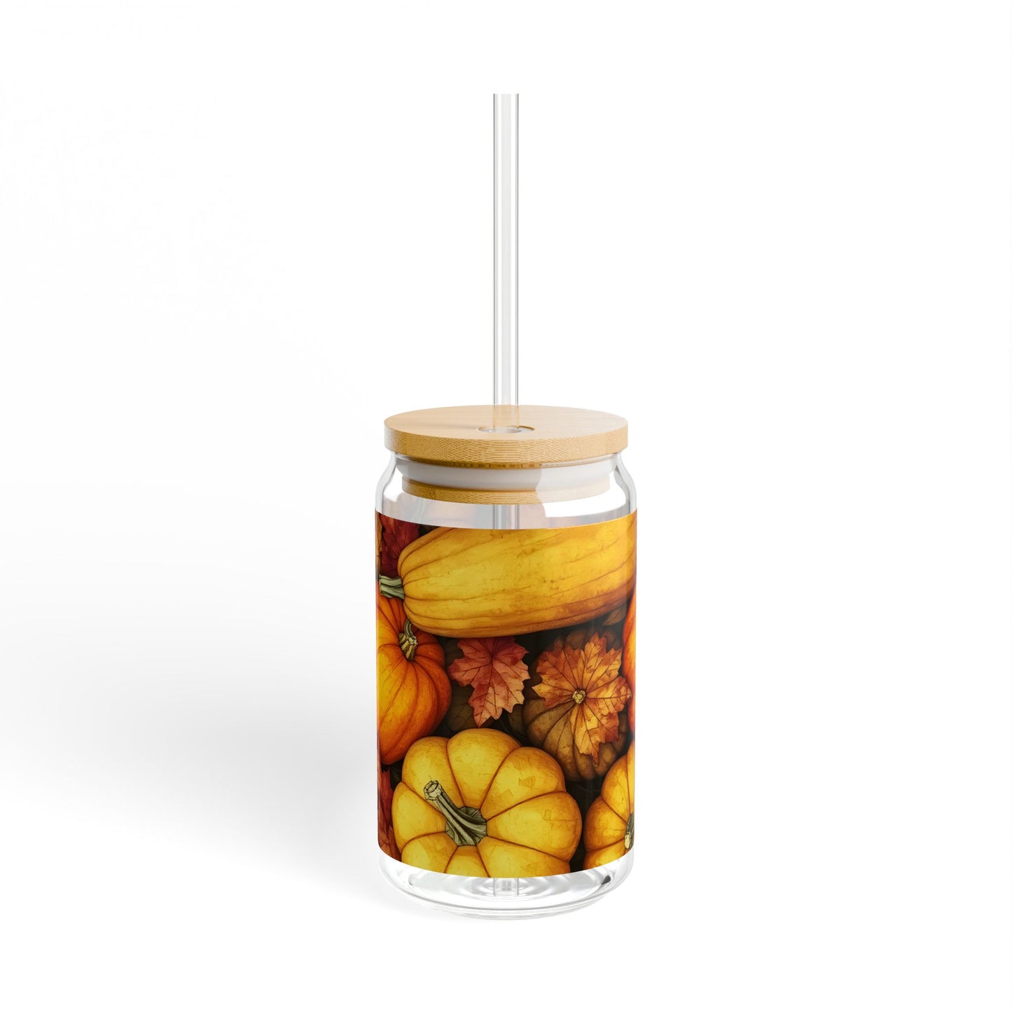 Pumpkin Harvest Sipper Glass