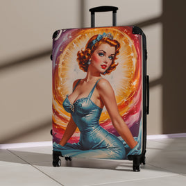 Retro Female Art Cabin Suitcase