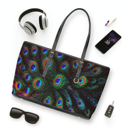Peacock Feather PU Shoulder Bag