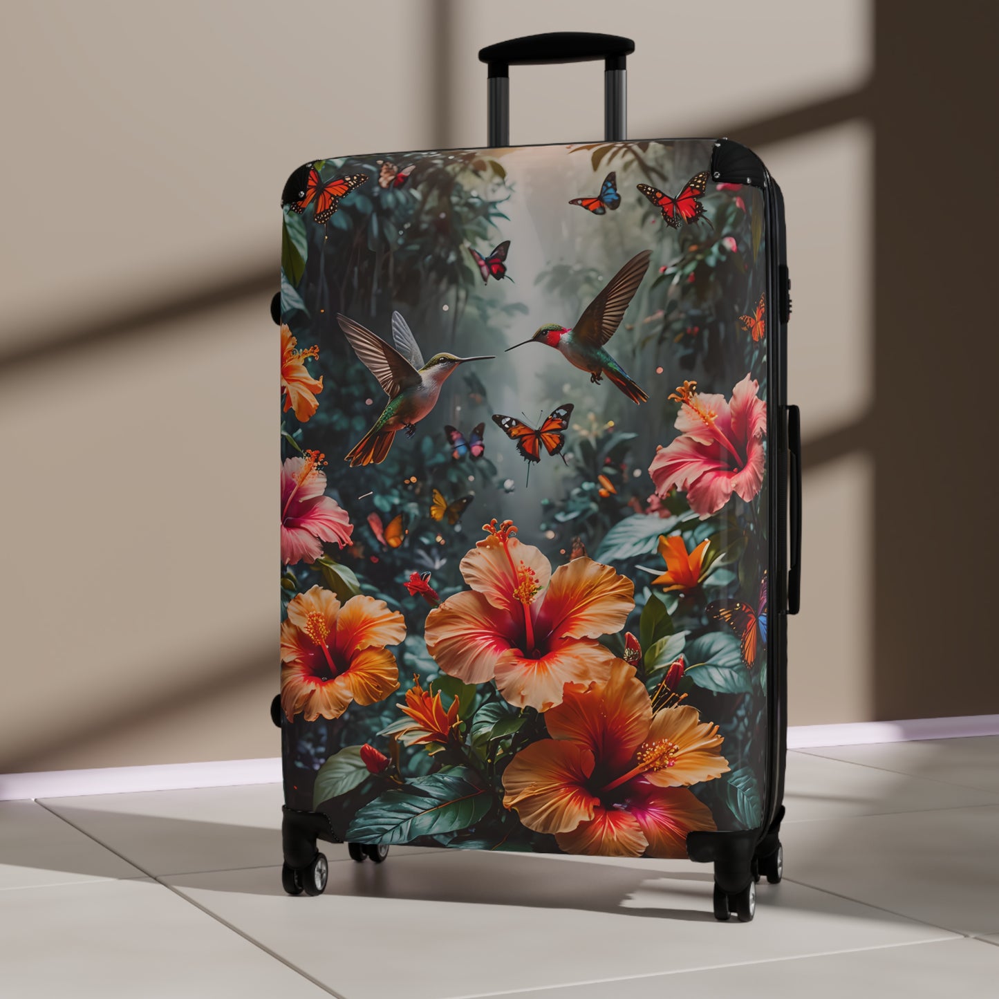 Hummingbird & Hibiscus Cabin Suitcase