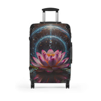 Pink Lotus Flower Cabin Suitcase