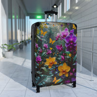 Vibrant Orchid & Butterfly Cabin Suitcase