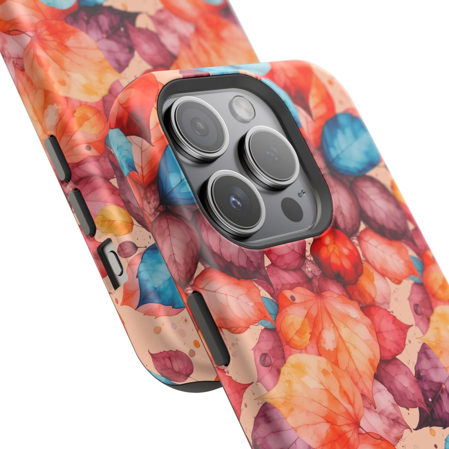 Watercolor Autumn Leaves Magnetic Phone Case