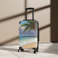 Palm Tree Seaside Cabin Suitcase