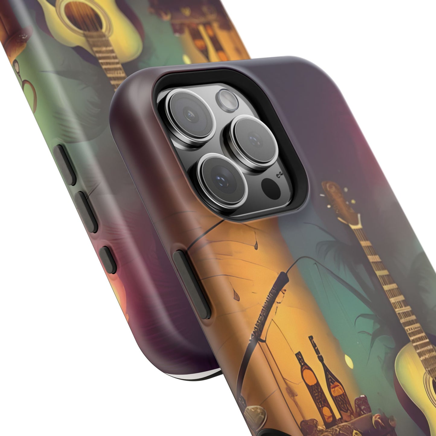 Acoustic Guitar & Skull Magnetic Phone Case