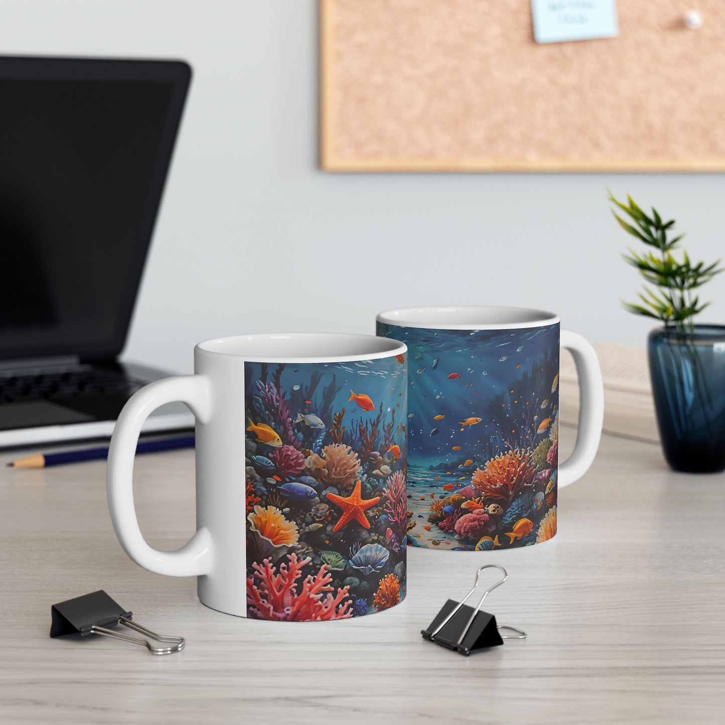 Underwater Coral Reef Ceramic Mug