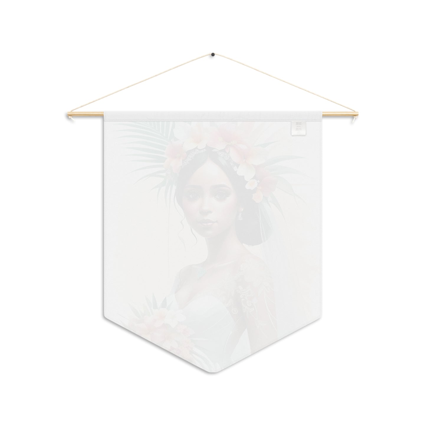 Tropical Bride Pennant Wall Decor