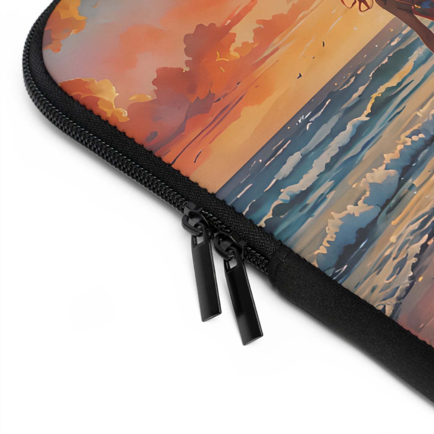 Sunset Beach Walk Laptop Sleeve