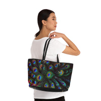 Peacock Feather PU Shoulder Bag