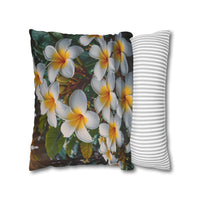 Plumeria Floral Decorative Pillowcase