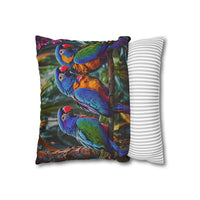 Tropical Parrots Decorative Pillowcase